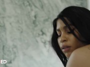 MILFED - Milk Man Ricky Spanish Pounds Paris The Muse's Pussy Until He Cums All Over The Floor 12/16