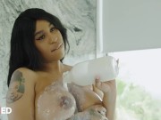 MILFED - Milk Man Ricky Spanish Pounds Paris The Muse's Pussy Until He Cums All Over The Floor 4/16