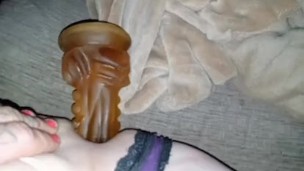 My hole loves my alien dildo