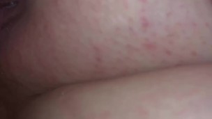 Slow motion pussy squirting and creaming on big white cock