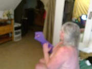 1256 Sweet DawnSkye brings a new pantyhose video, showing off all her thickness 14/16