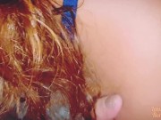 Pregnant Redhead fucks hot with Missionary and Ends with Hot Jet 1/16