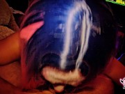 Sexy Milf Clown sucks a big dick before her silly clown pussy gets filled. 7/16