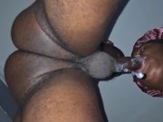 I deep throated him into he cum in my mouth(EXTREMELY SLOPPY) 16/16