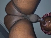 I deep throated him into he cum in my mouth(EXTREMELY SLOPPY) 8/16