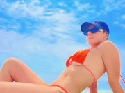 Maca Hugo Posing Seductively on the Beach – Bikini & Sunset Vibes 16/16