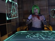 Emily Nutaku Project QT Cosplay - Nerdy girl was caught watching porn and fucked 4/16