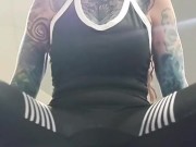 Tight Leggings Cameltoe Thigh Workout at the Gym 7/16