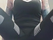 Tight Leggings Cameltoe Thigh Workout at the Gym 8/16