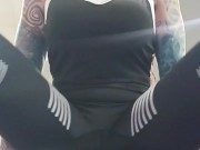 Tight Leggings Cameltoe Thigh Workout at the Gym 9/16