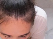 Sneaky blowjob and cumshot in mouth by hottie friend - wan2kiss 4/16