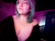 Chubby Goth Mommy Titty Tease and Finger lick 11/16