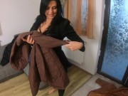 MilfyCalla - A lot of pee, golden shower, farting and cum on my new downjackets 178 1/16