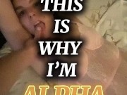 Pushing Beau on her knees for a messy blowjob 1/16