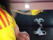 Voy a ver el partido y Encuentro a mi novia follando con otra chica y termino llenándola de semen 7/16