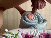 Fucking this rubber ass with a plug in my ass 5/16