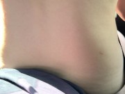 Public Sex.A Red-Haired Bitch Sat On A Dick and Went For A Ride Behind The Wheel of a car 7/16