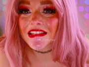 POV throat fuck and cum on my face 16/16