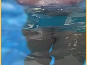 Wifey wet shirt in the pool with perfect braless tits 2/16