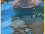 Wifey wet shirt in the pool with perfect braless tits 15/16