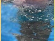 Wifey wet shirt in the pool with perfect braless tits 4/16