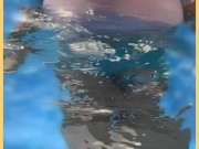 Wifey wet shirt in the pool with perfect braless tits 5/16