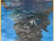 Wifey wet shirt in the pool with perfect braless tits 7/16