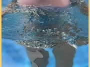 Wifey wet shirt in the pool with perfect braless tits 9/16