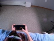 I got carried away playing Aeons Echo from Nutaku and didn't even notice how my neighbor fucked me 8/16