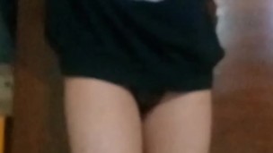 Showing my butt and panties