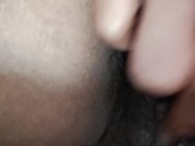 Natural creamy Ebony pussy 2/16