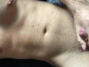 Cumming after 2 hours of edging
