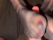 OMG SO MUCH CUM on my toes after Footjob! Most Massive cumshot ever! 8/16