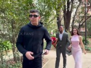 My first threesome ever with my husband and our security guard 2/16