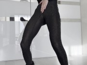 Slutty Stepsis GRINDING & Dry HUMPS in Sheer Bodystocking After Try-On 3/16