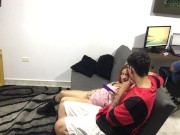 My friends fuck in the living room and I make a video 4/16