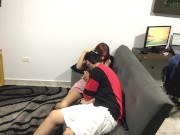 My friends fuck in the living room and I make a video 9/16