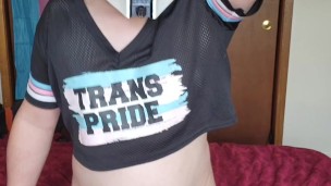 Trans Stormtrooper Spanks Herself Before Cumming