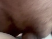 Pov perfect pink pussy quickie, inside Cum creampie 7/16