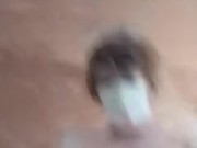 My BIG COCK is full of cum! Cum in a strong stream in the bathroom 13/16