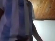 My BIG COCK is full of cum! Cum in a strong stream in the bathroom 6/16