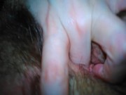 Hairy Pink Pussy Gushes Cum Masturbating Clitoris Female Orgasm Onlyfans Manyvids Hair Fetish Slut 3/16