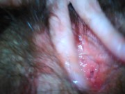 Hairy Pink Pussy Gushes Cum Masturbating Clitoris Female Orgasm Onlyfans Manyvids Hair Fetish Slut 6/16