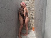 Barefoot Milf Blows By The Garden Shower 1/16