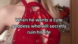 When he wants a cute godess who will secretly ruin his life