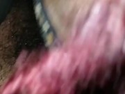 HIS FREAKY BABY LOVES SLURPING AND PULLING ON BIG HAIRY GORILLA BALLS AS MUCH AS SHE LOVES SUCKING!! 7/16