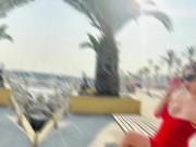 Maca in a photo shoot on the beach in 2025 10/16