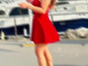 Maca in a photo shoot on the beach in 2025 11/16