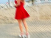 Maca in a photo shoot on the beach in 2025 14/16