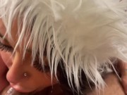 Christmas sloppy blowjob and cumshot on tits with Zoey Foxx 8/16